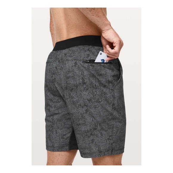 lululemon athletica Other - Lululemon THE shorts with liner black pattern medium 9”